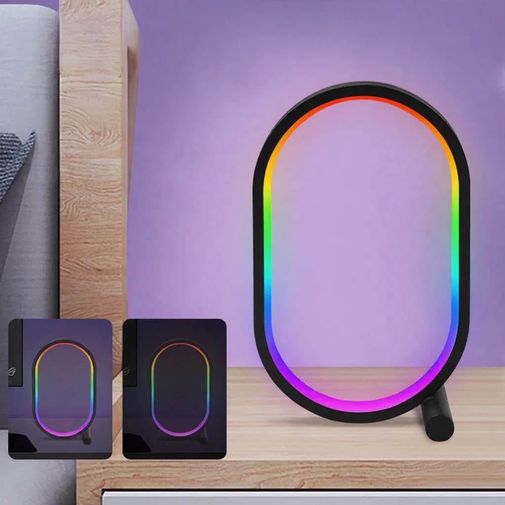 RGB-musiikkisynkronoitu pöytävalo sovellusohjauksella ja äänireaktiivisilla valoilla