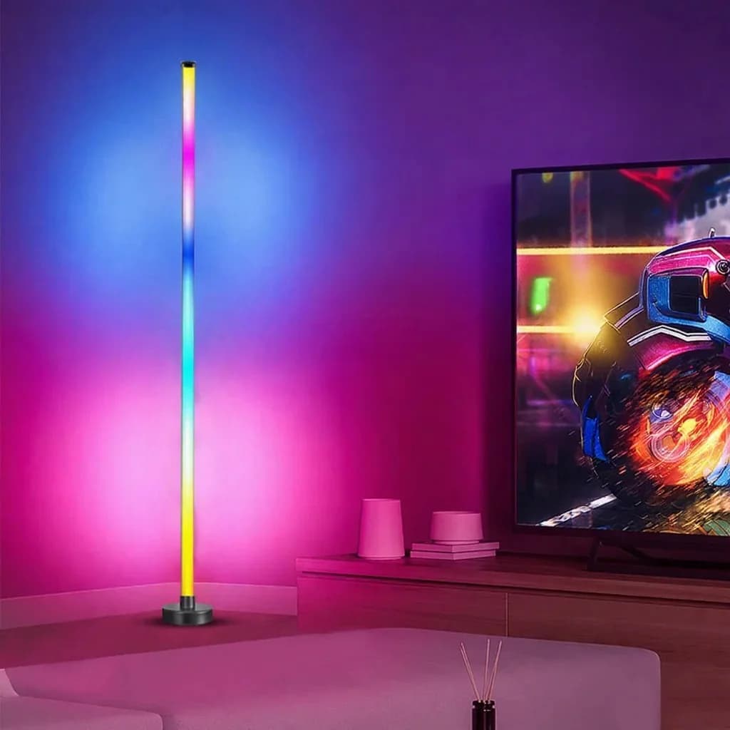 RGB-värinvaihtolattialamppu musiikkisynkronoinnilla ja sovellusohjauksella