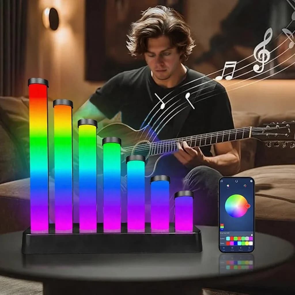 RGB-äänireaktiivinen LED-pöytälamppu sovellusohjauksella
