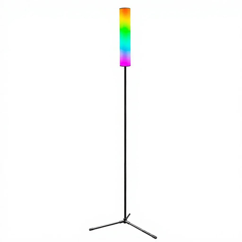 RGB LED-kolmijalkalattiavalaisin kaukosäätimellä makuuhuoneeseen ja olohuoneeseen