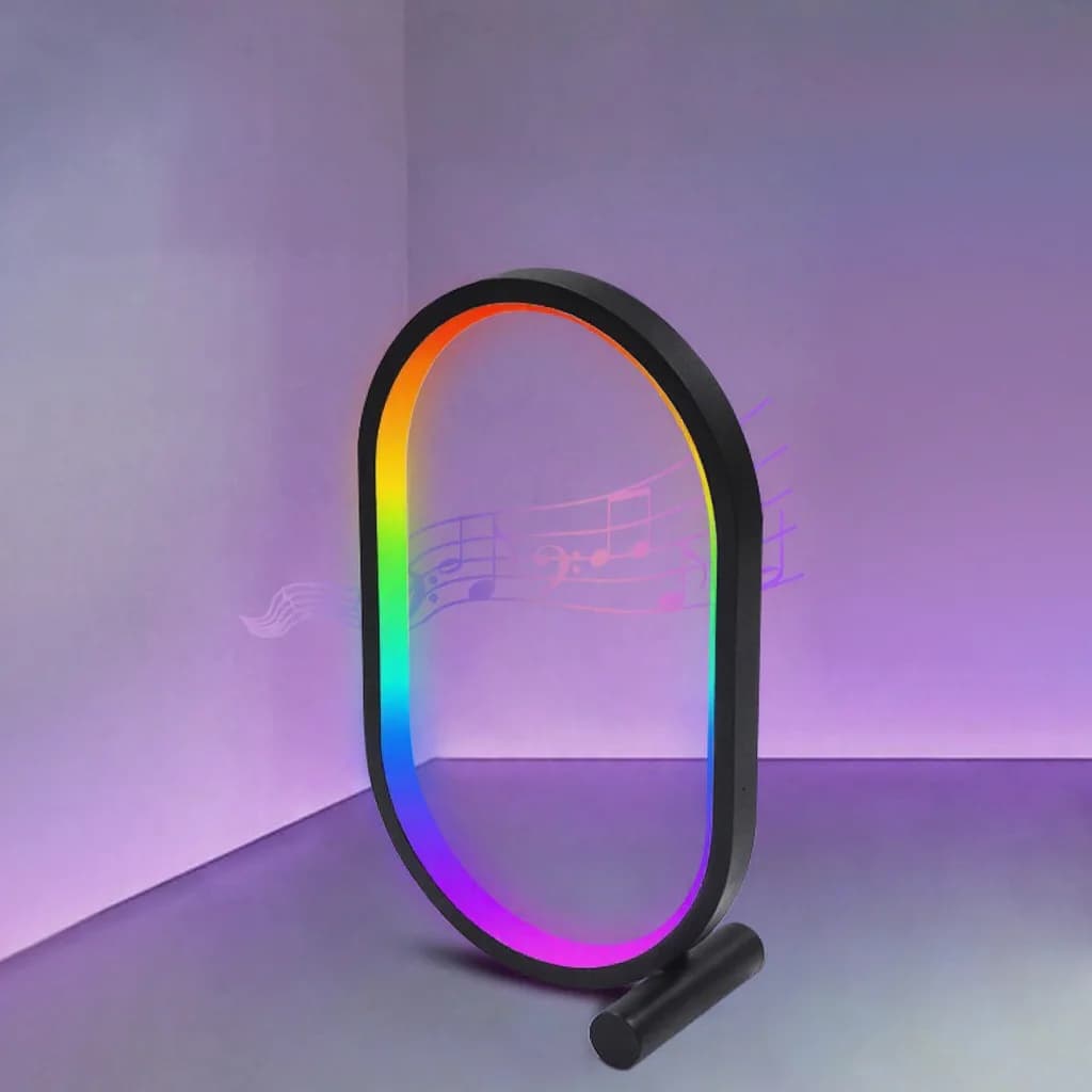 RGB-musiikkisynkronoitu pöytävalo sovellusohjauksella ja äänireaktiivisilla valoilla