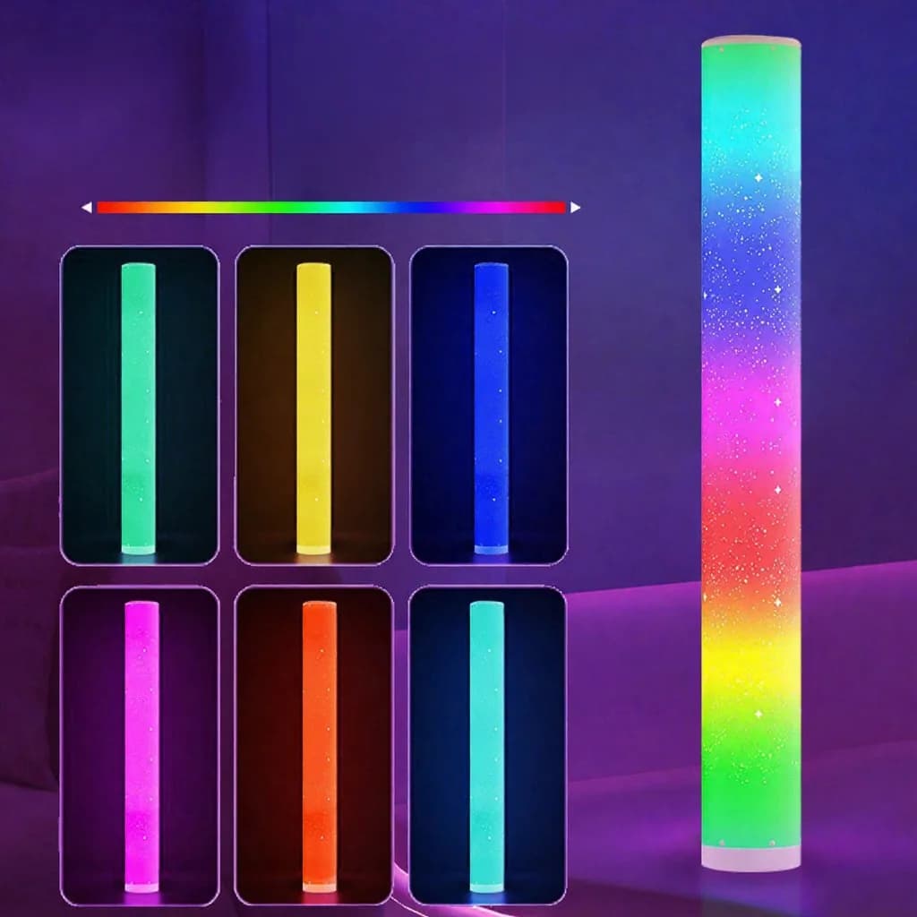 RGB LED-lattiavalaisin tähtiefektillä ja kaukosäätimellä