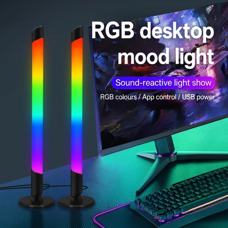 USB-musiikkisynkronoitu RGB-tunnelmavalo työpöytäpelaamiseen