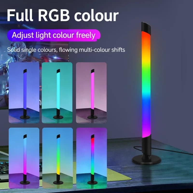 USB-musiikkisynkronoitu RGB-tunnelmavalo työpöytäpelaamiseen