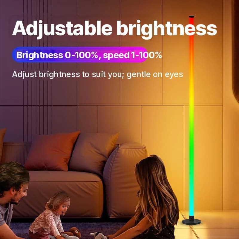 RGB LED-lattiavalaisin sovellusohjauksella olohuoneeseen