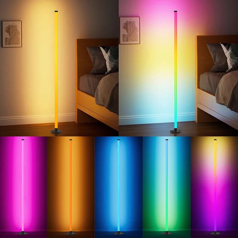 RGB LED-lattiavalaisin sovellusohjauksella olohuoneeseen